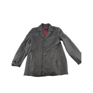 Colebrook Classic Womens XL Leather Blazer Jacket Red Lined Blazer‎ Coat